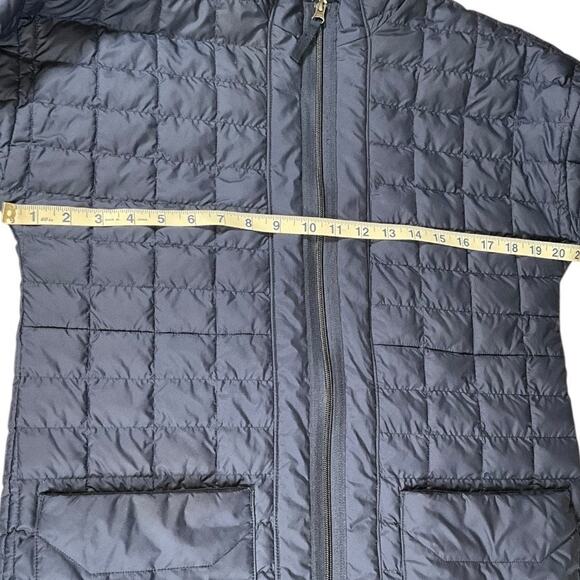 The North Face ThermoBall Eco Long Jacket Small Navy Blue Lightweight Puffer Coa - Picture 10 of 14